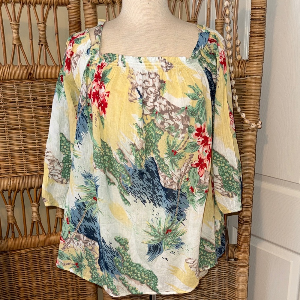 Chaps Multicolor Floral Women's Blouse